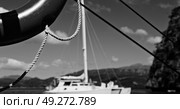 blur  in  philippines   a buoy in boat neat the pacific ocean bokeh and mountain background. Стоковое фото, агентство Ingram Publishing / Фотобанк Лори