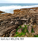 blur in south africa   sky ocean  isimagaliso reserve nature and rocks. Стоковое фото, агентство Ingram Publishing / Фотобанк Лори