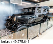 Stunningly restored vintage automobile GAZ-A from the 1930s is magnificently showcased in Gorky Automobile Plant museum in Nizhniy Novgorod. Редакционное фото, фотограф Константин Григорьев / Фотобанк Лори