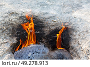 blur in turkey the chimera eternal fire from natural gas     in the rocks. Стоковое фото, агентство Ingram Publishing / Фотобанк Лори