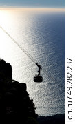 in south africa coastline cape town funicular and  the sunrise sun. Стоковое фото, агентство Ingram Publishing / Фотобанк Лори