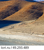 in   africa morocco the atlas dry mountain ground isolated hill valley. Стоковое фото, агентство Ingram Publishing / Фотобанк Лори