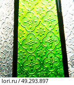 colorated glass and sun in morocco africa window and light. Стоковое фото, агентство Ingram Publishing / Фотобанк Лори