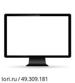 Abstract Computer display isolated on white baskground.Vector illustration. Стоковая иллюстрация, агентство Ingram Publishing / Фотобанк Лори