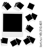 Blank  Instant photos vector  illustration. Стоковая иллюстрация, агентство Ingram Publishing / Фотобанк Лори