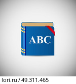 Dictionary wood application icons vector illustration. Стоковая иллюстрация, агентство Ingram Publishing / Фотобанк Лори