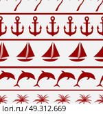 Sea seamless pattern background vector ilustration. EPS10. Sea seamless pattern background vector ilustration. Стоковая иллюстрация, агентство Ingram Publishing / Фотобанк Лори