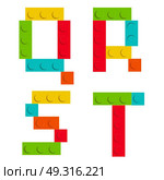  Alphabet set made of toy construction brick blocks isolated isolated on white.  Alphabet set made of toy construction brick blocks isolated iso. Стоковая иллюстрация, агентство Ingram Publishing / Фотобанк Лори