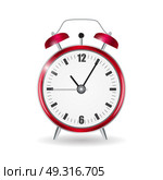 Clock Alarm Icon Vector Illustration. Clock Alarm Icon. Isolated on White. Vector Illustration EPS10. Стоковая иллюстрация, агентство Ingram Publishing / Фотобанк Лори