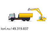 Construction Machinery. Vector Illustration. EPS10. Construction Machinery. Vector Illustration. Стоковая иллюстрация, агентство Ingram Publishing / Фотобанк Лори