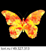 Colored Butterfly Icon Silhouette Vector Illustration EPS10. Butterfly Icon Silhouette Vector Illustration. Стоковая иллюстрация, агентство Ingram Publishing / Фотобанк Лори