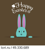 Beautiful Easter Hare on brown background. Vector Illustration EPS10. Beautiful Easter Hare on brown background. Vector Illustration. Стоковая иллюстрация, агентство Ingram Publishing / Фотобанк Лори