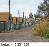 Улица, старые дореволюционные дома Восточнее Храма ( Иоано-Предтеченский монастырь в Астрахани ) Стоковое фото, фотограф Павел Просянов / Фотобанк Лори