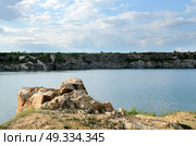 flooded industrial granite career with waterfalls. Стоковое фото, агентство Ingram Publishing / Фотобанк Лори