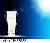 Design Cosmetics Product  Template for Ads or Magazine Background. 3D Realistic Vector Iillustration. EPS10. Design Cosmetics Product  Template for Ads or Magazine Backgroun. Стоковая иллюстрация, агентство Ingram Publishing / Фотобанк Лори