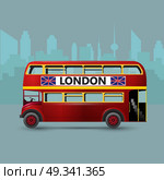 A Red London Doubledecker Bus. Стоковая иллюстрация, агентство Ingram Publishing / Фотобанк Лори