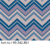 Seamless vector knitted texture. Стоковая иллюстрация, агентство Ingram Publishing / Фотобанк Лори