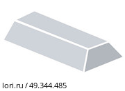 silver ingots. Vector illustration. Стоковая иллюстрация, агентство Ingram Publishing / Фотобанк Лори