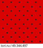 Ladybug pattern. Seamless vector. Стоковая иллюстрация, агентство Ingram Publishing / Фотобанк Лори