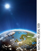 Europe from space. Europe from space. Elements of this image furnished by NASA. Europe from space. Стоковое фото, агентство Ingram Publishing / Фотобанк Лори