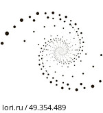 Geometric technology vector background. Abstract monochrome vortex trail. Vector illustration.. Geometric technology vector background. Abstract monochrome vortex trail. Vector illustration. Стоковая иллюстрация, агентство Ingram Publishing / Фотобанк Лори