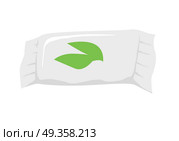 Antibacterial Wet Wipes. Hand and Face Moisturizer. Wet wipes isolated on white. Antibacterial wet wipes hands and face moisturizing with aloe. For hand washing to decrease bacteria on skin. Decorative cosmetics. Part of series of face care. Vector. Стоковая иллюстрация, агентство Ingram Publishing / Фотобанк Лори