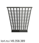 Trash basket vector in flat style. Plastic or metal container for waste, papers, and rubbish. Container for garbage for household, environmental concepts. Isolated on white background. Trash Basket Vector Illustration in Flat Style Design  Web. Trash Basket Vector Illustration in Flat Style Design  Web. Стоковая иллюстрация, агентство Ingram Publishing / Фотобанк Лори