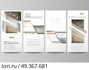 Flyers set, modern banners. Business templates. Cover design template, abstract vector layouts. Technology, science, medical concept. Golden dots and lines, cybernetic digital style. Lines plexus.. Flyers set, modern banners. Business templates. Cover design template, easy editable abstract vector layouts. Technology, science, medical concept. Golden dots and lines, cybernetic digital style. Lines plexus. Стоковая иллюстрация, агентство Ingram Publishing / Фотобанк Лори