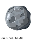 Moon satellite icon. Element of solar system. Solar system. Isolated planet. Gray round planet. Moon icon. Isolated object in flat design on white background. Vector illustration.. Moon Satellite Icon. Стоковая иллюстрация, агентство Ingram Publishing / Фотобанк Лори