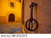 Rubielos de Mora village in Teruel Spain located on Gudar Javalambre Sierra. Стоковое фото, агентство Ingram Publishing / Фотобанк Лори