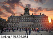 Traditional old buildings in Amsterdam, the Netherlands. Стоковое фото, агентство Ingram Publishing / Фотобанк Лори