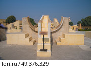 Jantar Mantar - the observatory, built in 1727-1734 gg. Rajput by Maharaja Sawai Jai Singh in which he founded shortly before the city of Jaipur. Стоковое фото, агентство Ingram Publishing / Фотобанк Лори