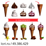 Ice Cream Constructor Set. Стоковая иллюстрация, агентство Ingram Publishing / Фотобанк Лори