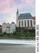 Cesky Krumlov - the city of South Bohemia Czech Republic region. Located on the Vltava River. declared a UNESCO World Heritage Site. Стоковое фото, агентство Ingram Publishing / Фотобанк Лори