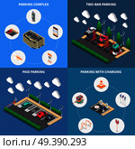 Parking Isometric Concept. Стоковая иллюстрация, агентство Ingram Publishing / Фотобанк Лори