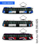 City Tram Cars Collection. Стоковая иллюстрация, агентство Ingram Publishing / Фотобанк Лори