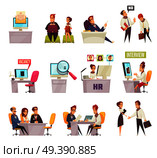 Resume Recruiting Icon Set. Стоковая иллюстрация, агентство Ingram Publishing / Фотобанк Лори