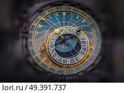 Astronomical Clock Orloj in Prague. Czech Republic. Стоковое фото, агентство Ingram Publishing / Фотобанк Лори