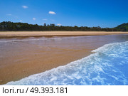 Rodiles Beach in Asturias of spain near villaviciosa river. Стоковое фото, агентство Ingram Publishing / Фотобанк Лори