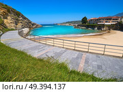 Llanes El Sablon beach in Asturias of Spain. Стоковое фото, агентство Ingram Publishing / Фотобанк Лори