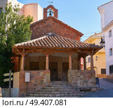 Arcos de las Salinas church in Valencia province of Spain. Стоковое фото, агентство Ingram Publishing / Фотобанк Лори