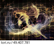 Who Are We series. Abstract design made of surreal human portrait, fractal and mathematical patterns on the subject of philosophy, religion, math, science, technology and education. Стоковое фото, агентство Ingram Publishing / Фотобанк Лори