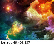 Dreamscape Series. Backdrop of colorful fractal paint and lights on the subject of art, abstraction and creativity. Стоковое фото, агентство Ingram Publishing / Фотобанк Лори