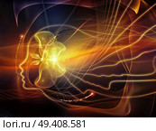 Human Curve series. Backdrop of  human lines and abstract graphic elements to complement your design on the subject of mind, human spirit, poetry, inspiration and philosophy. Стоковое фото, агентство Ingram Publishing / Фотобанк Лори