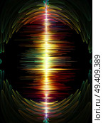 Wave Function series. Composition of  colored sine vibrations, light and fractal elements to serve as backdrop for projects on sound equalizer, music spectrum and  quantum probability. Стоковое фото, агентство Ingram Publishing / Фотобанк Лори