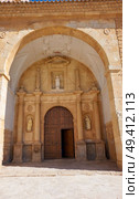 Church El Toboso village of don Quijote Dulcinea in toledo of La Mancha Spain. Стоковое фото, агентство Ingram Publishing / Фотобанк Лори