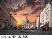 Papal Basilica of Saint Peter in the Vatican. Стоковое фото, агентство Ingram Publishing / Фотобанк Лори