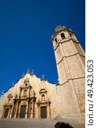 Alcala de Chivert Xivert church In Castellon Spain Saint Juan Bautista. Стоковое фото, агентство Ingram Publishing / Фотобанк Лори