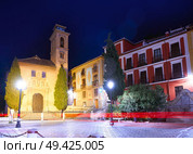 Saint Gil and Ana church in Granada at Darro of Albaicin district of Andalusia Spain. Стоковое фото, агентство Ingram Publishing / Фотобанк Лори