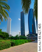 Park in Abu Dhabi city at sunny day. Стоковое фото, агентство Ingram Publishing / Фотобанк Лори